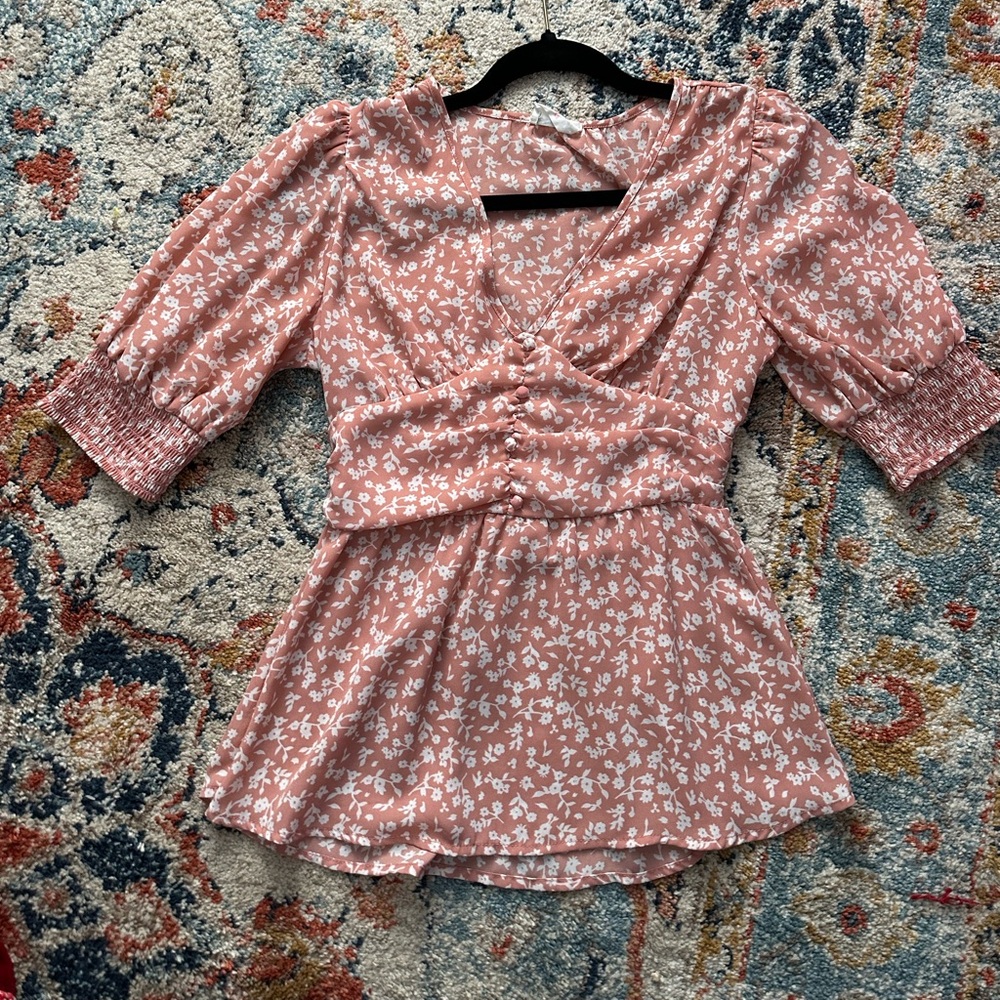 Pink blouse